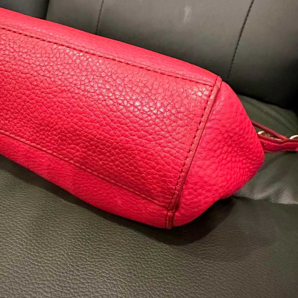 Coach Red Leather Shoulder Bag - image 3