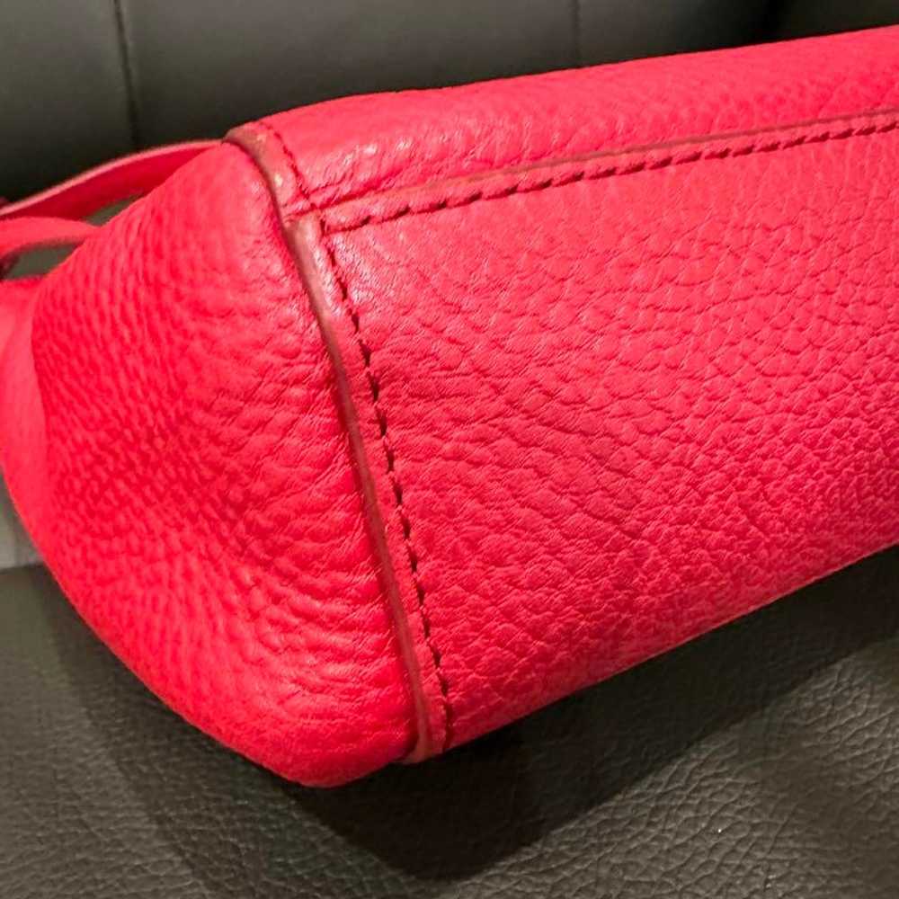 Coach Red Leather Shoulder Bag - image 4