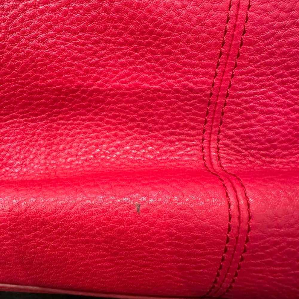 Coach Red Leather Shoulder Bag - image 9