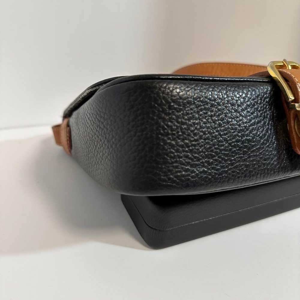 Craie Vintage Shoulder Bag Leather Black Grained … - image 11