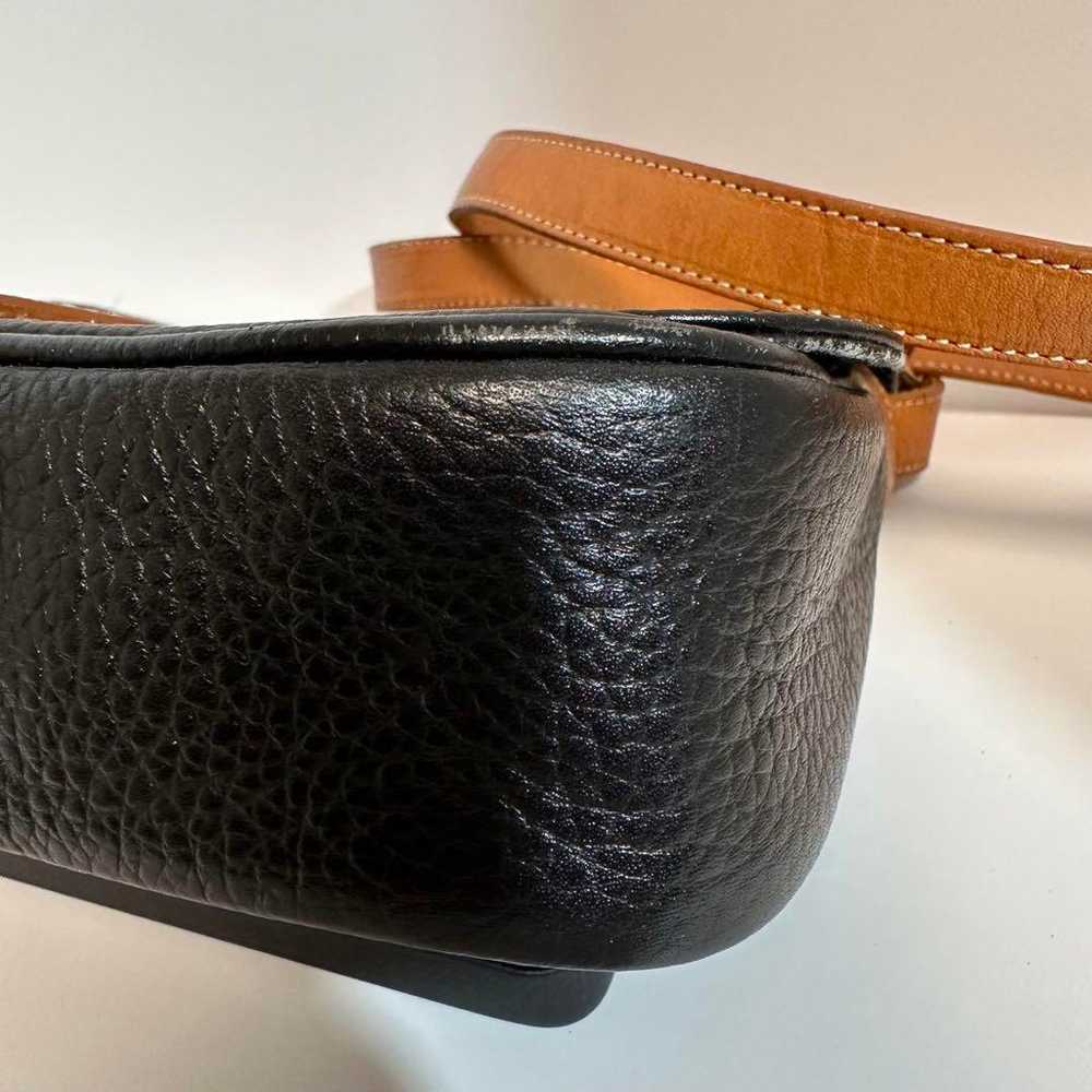 Craie Vintage Shoulder Bag Leather Black Grained … - image 12