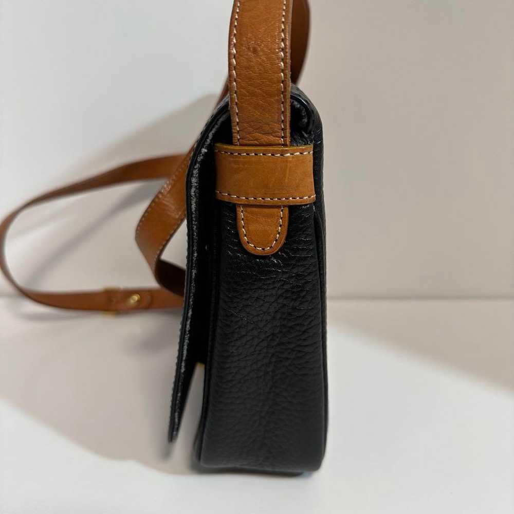 Craie Vintage Shoulder Bag Leather Black Grained … - image 6