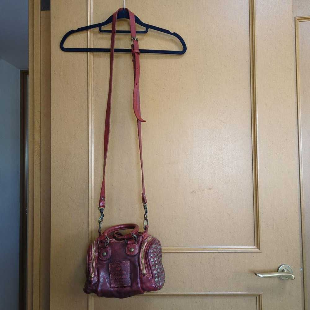 Campo Maggi Red Leather Shoulder Bag - image 3