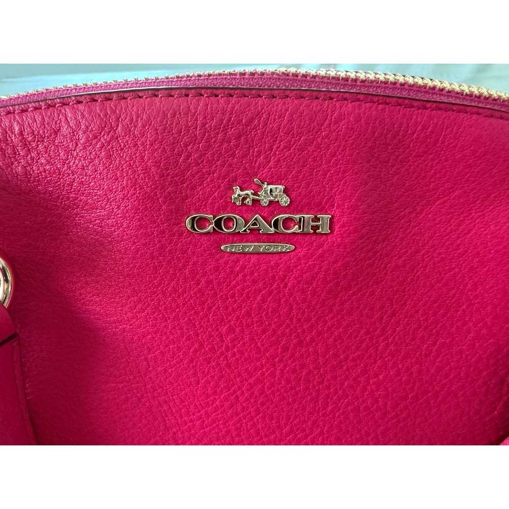 Coach Kelsey Pebbled Leather Satchel in Fuchsia C… - image 2