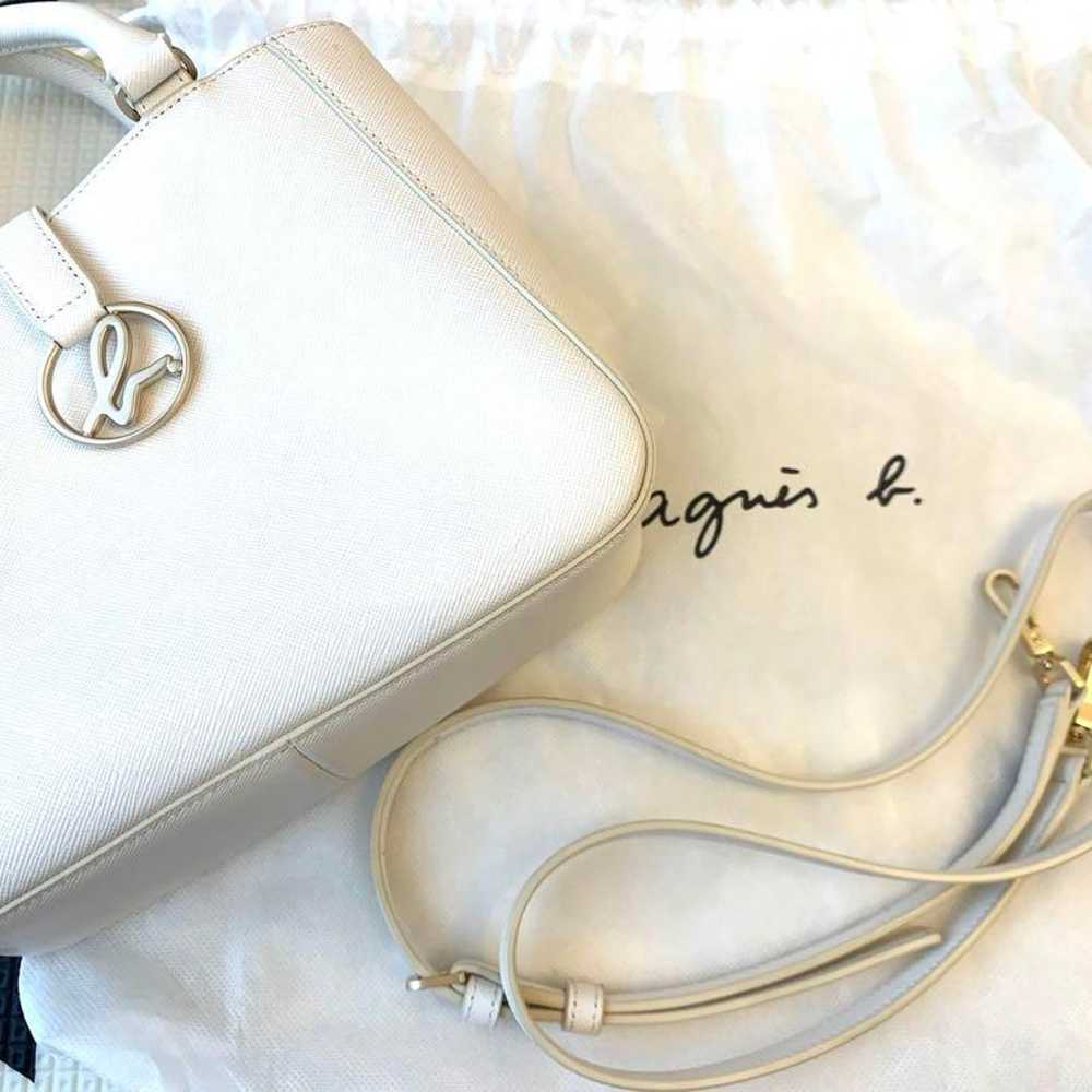 Agnes B. White Shoulder Bag - image 1