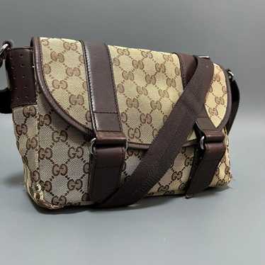 GUCCI GG Pattern GG Canvas Shoulder Bag Crossbody