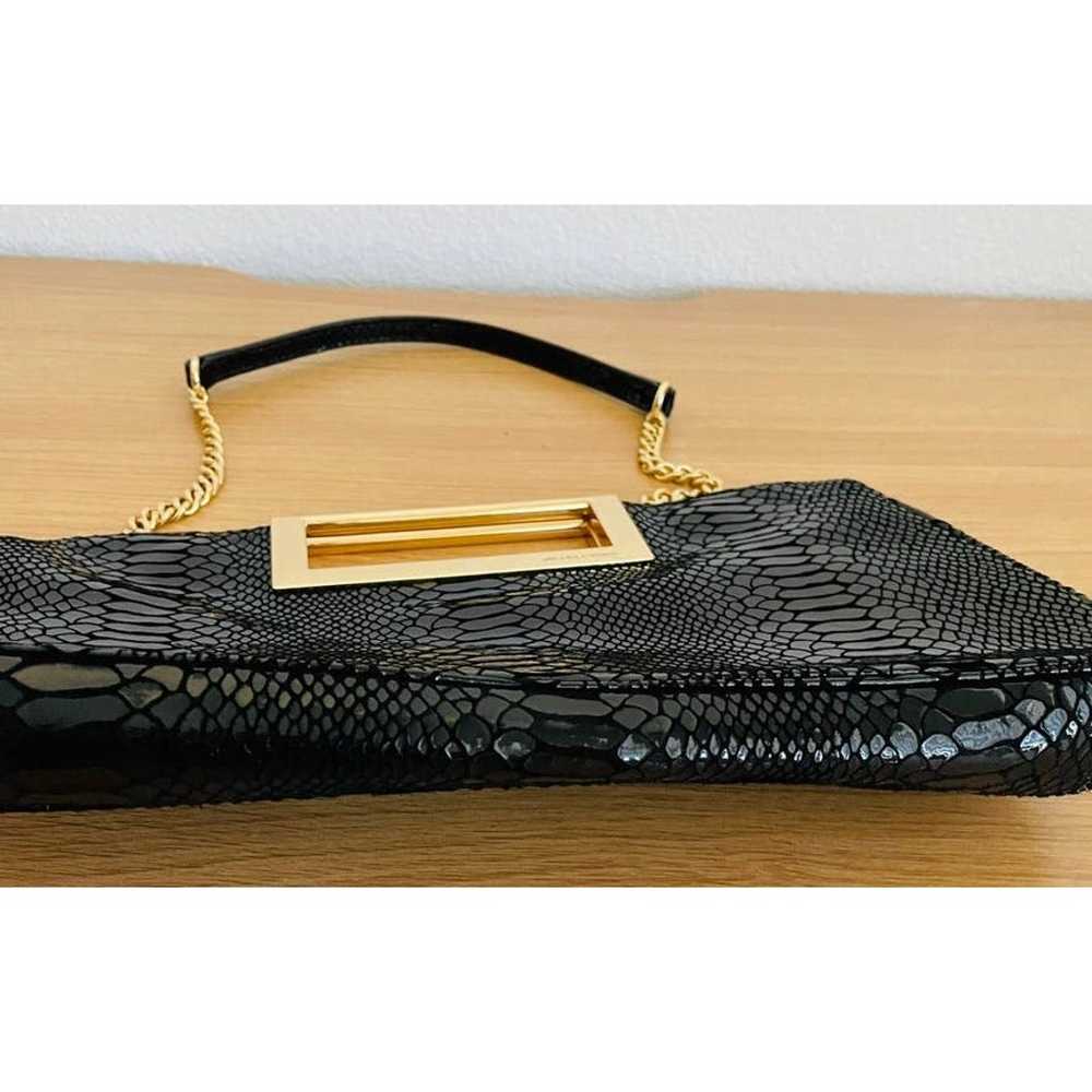 Michael Kors Black Python Embossed Patent Leather… - image 9