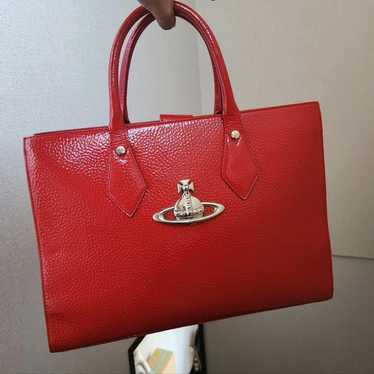 Rare Vivienne Westwood Enamel Red Shoulder Bag