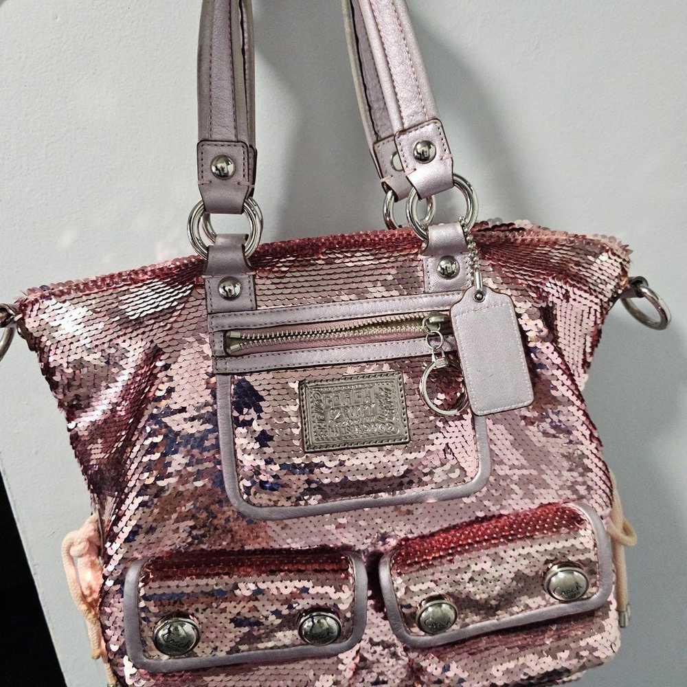 Coach sequin PINK spotlight limited edition purse… - image 12