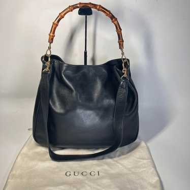 [Excellent Condition] GUCCI Bamboo 2-Way Handbag L