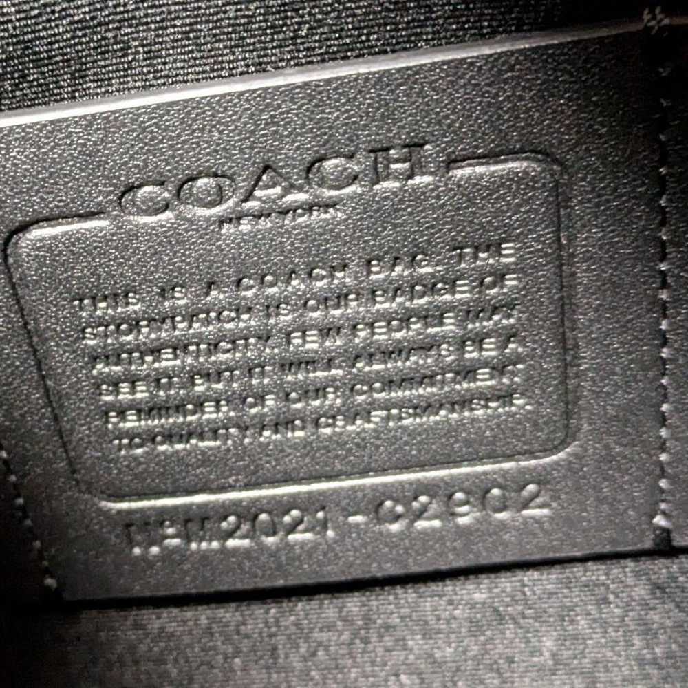 COACH Backpack Genuine Leather Blue Turn Lock Uni… - image 8