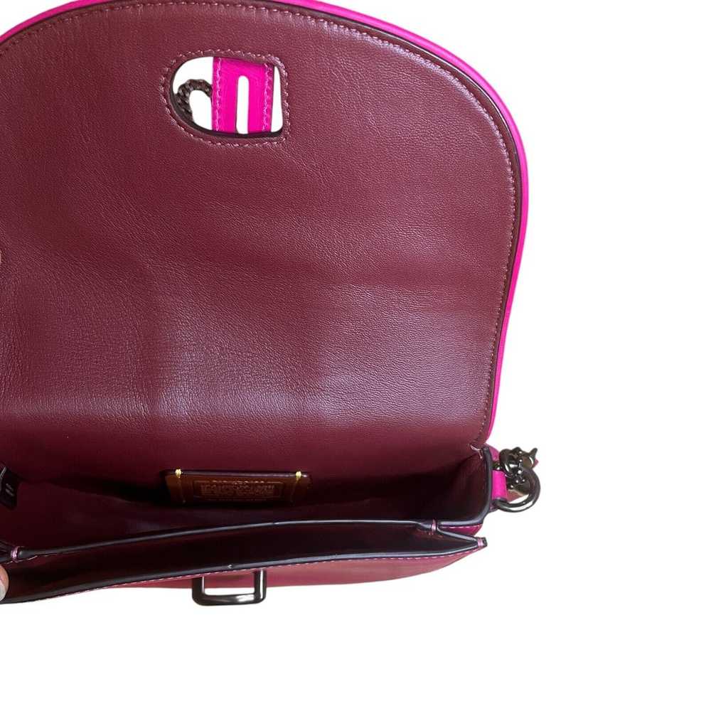 COACH 1941 Women's Fuchsia Pink Cadet Saddle 20 G… - image 4