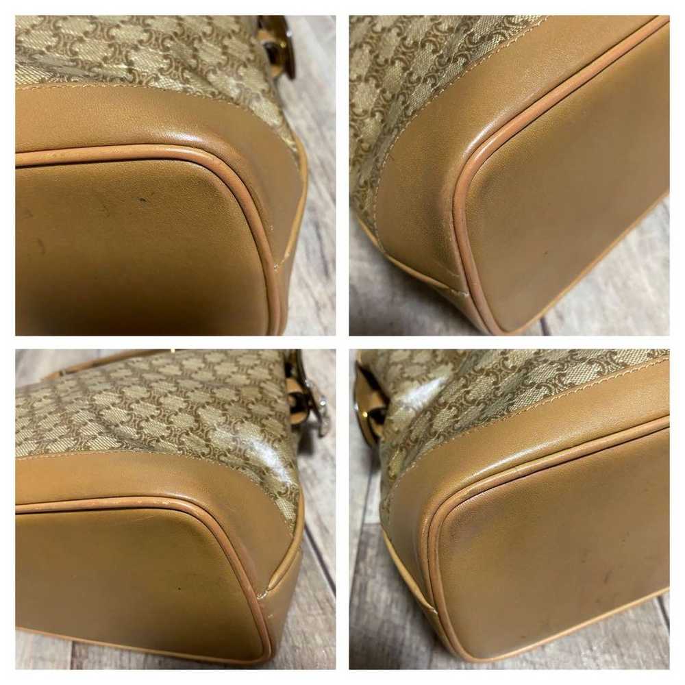 Authentic ☆ Celine Macadam Pattern Gold Hardware … - image 7