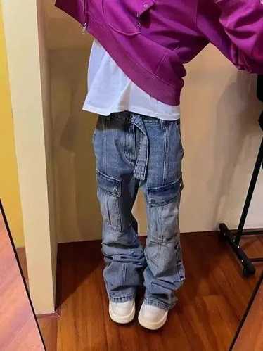 Japanese Brand × Jean × Streetwear Cargo Blue Deni