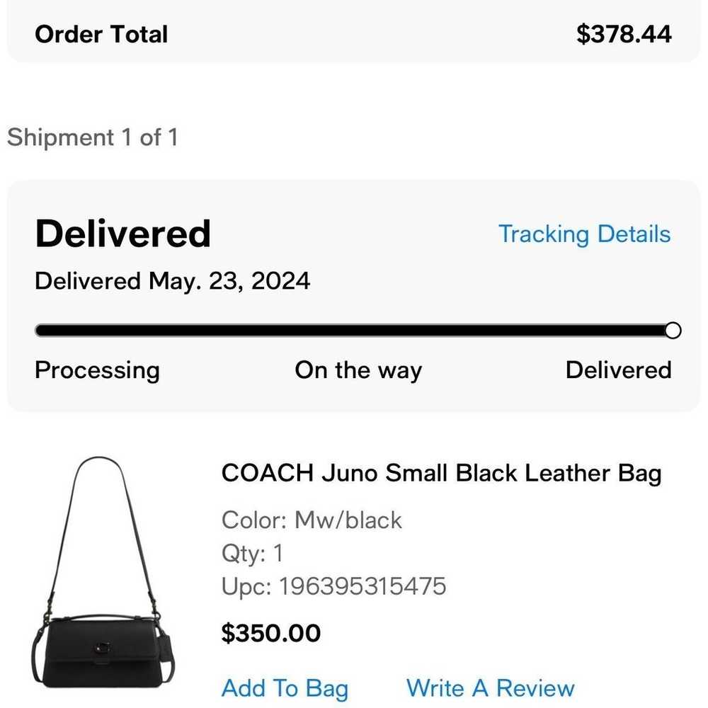 Coach Juno small leather bag - image 9