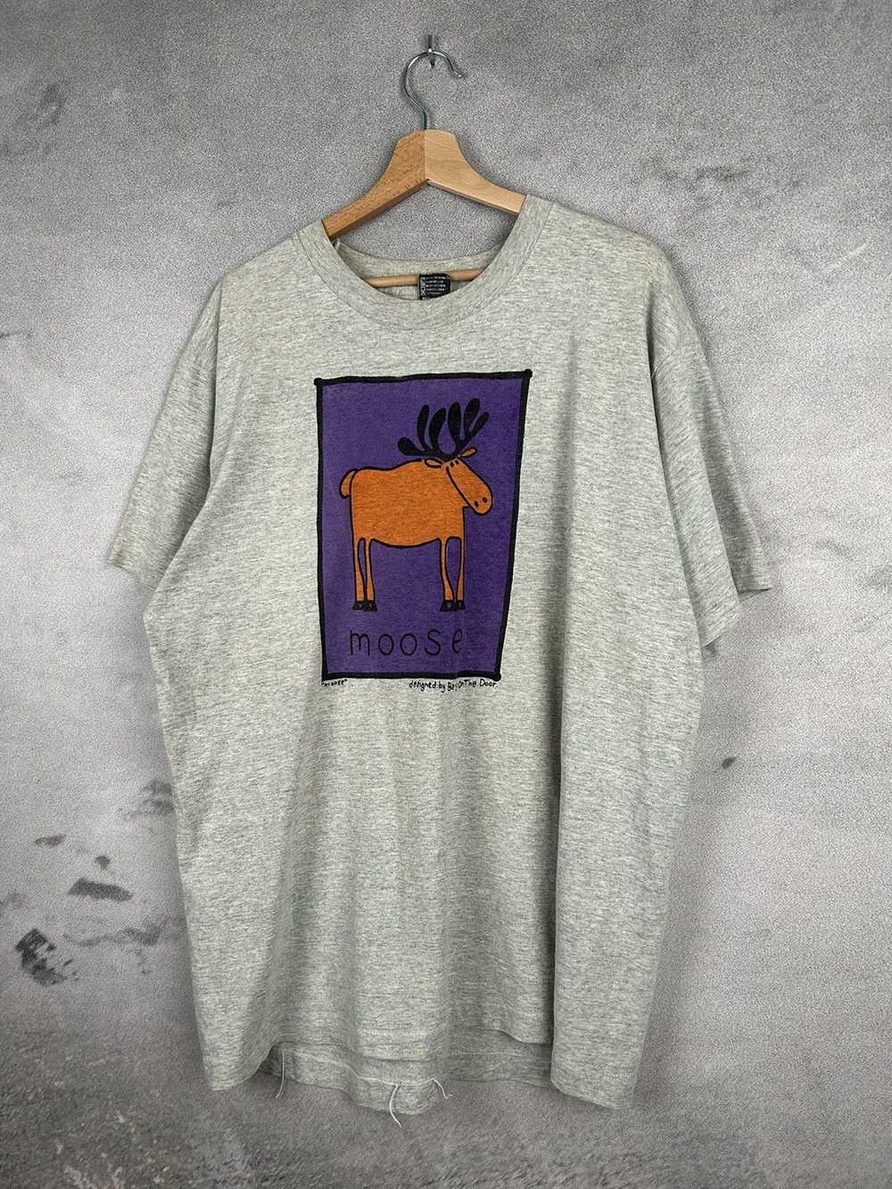 Animal Tee × Vintage Vintage 80s/90s Moose Animal… - image 2