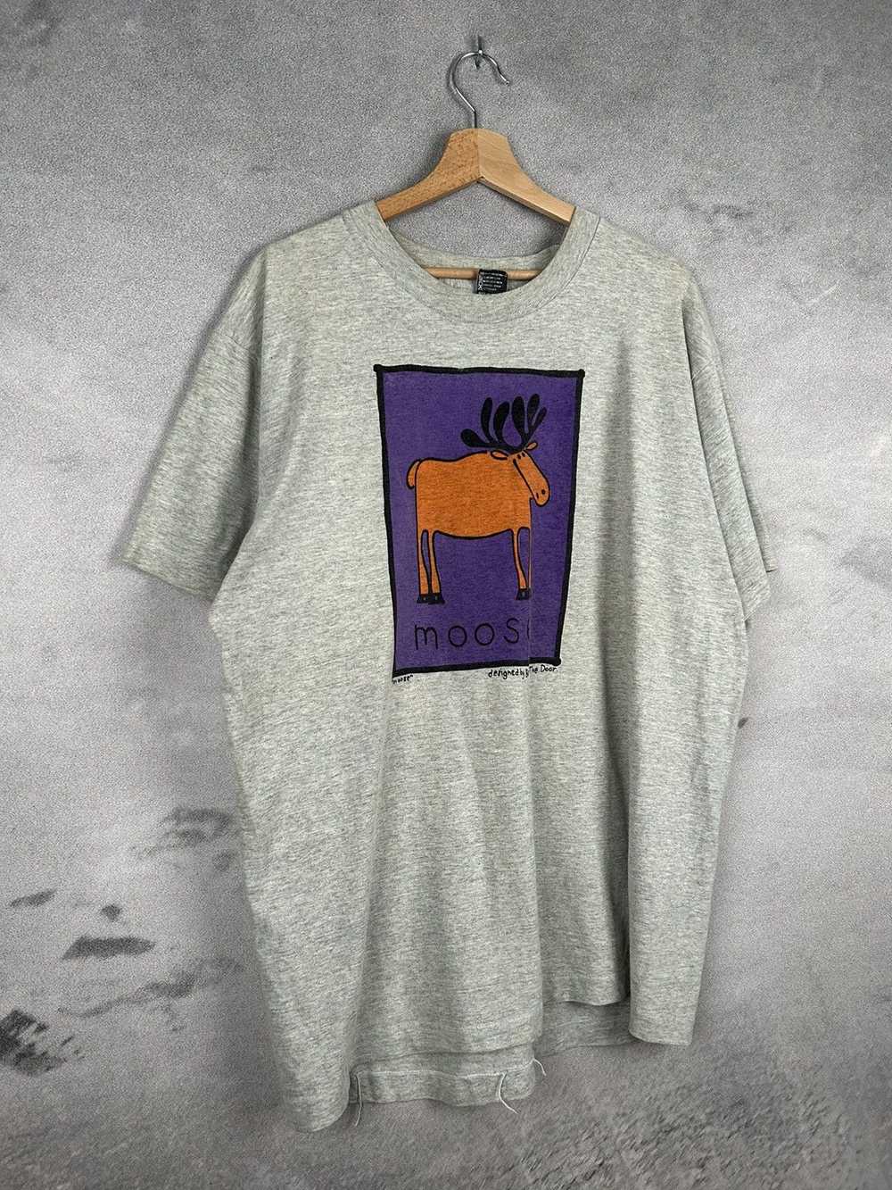 Animal Tee × Vintage Vintage 80s/90s Moose Animal… - image 4