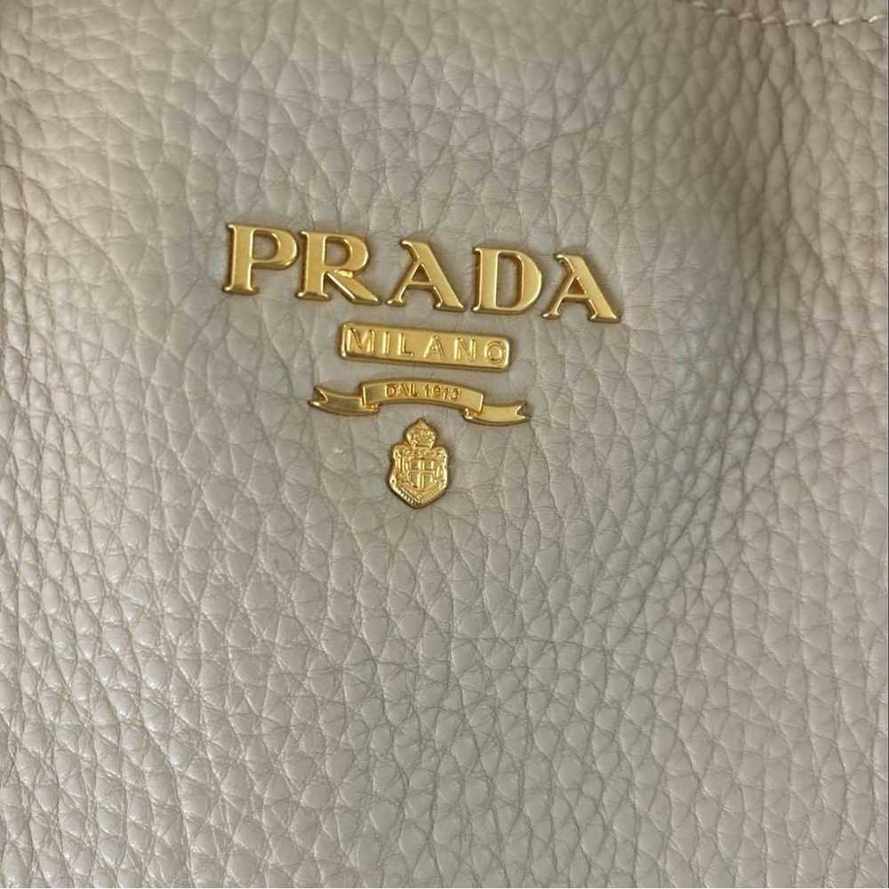 【Unused】PRADA Tote Bag ❤ Beige Leather Cowhide - … - image 4