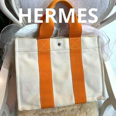 ☆Excellent condition☆ HERMES Bora Bora PM Canvas T