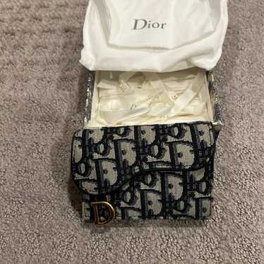 Like NEW authentic DIOR SADDLE CARD CASE - image 1