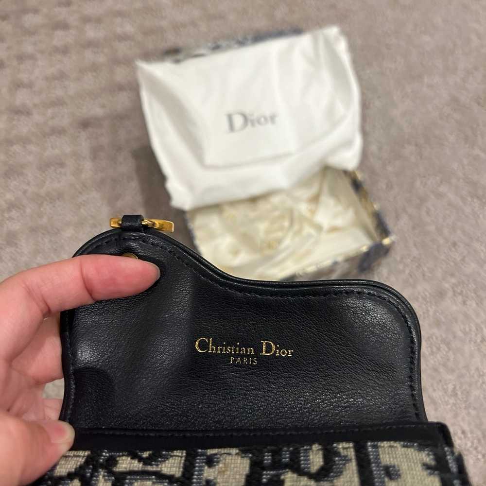 Like NEW authentic DIOR SADDLE CARD CASE - image 4