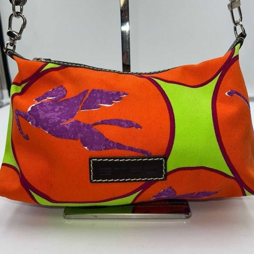 Etro RARE Multicolored Canvas Crossbody Bag with … - image 1