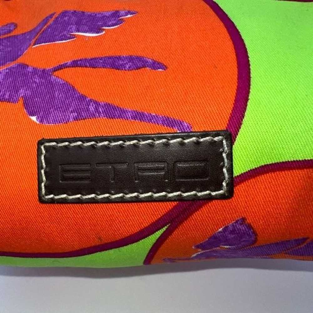 Etro RARE Multicolored Canvas Crossbody Bag with … - image 2