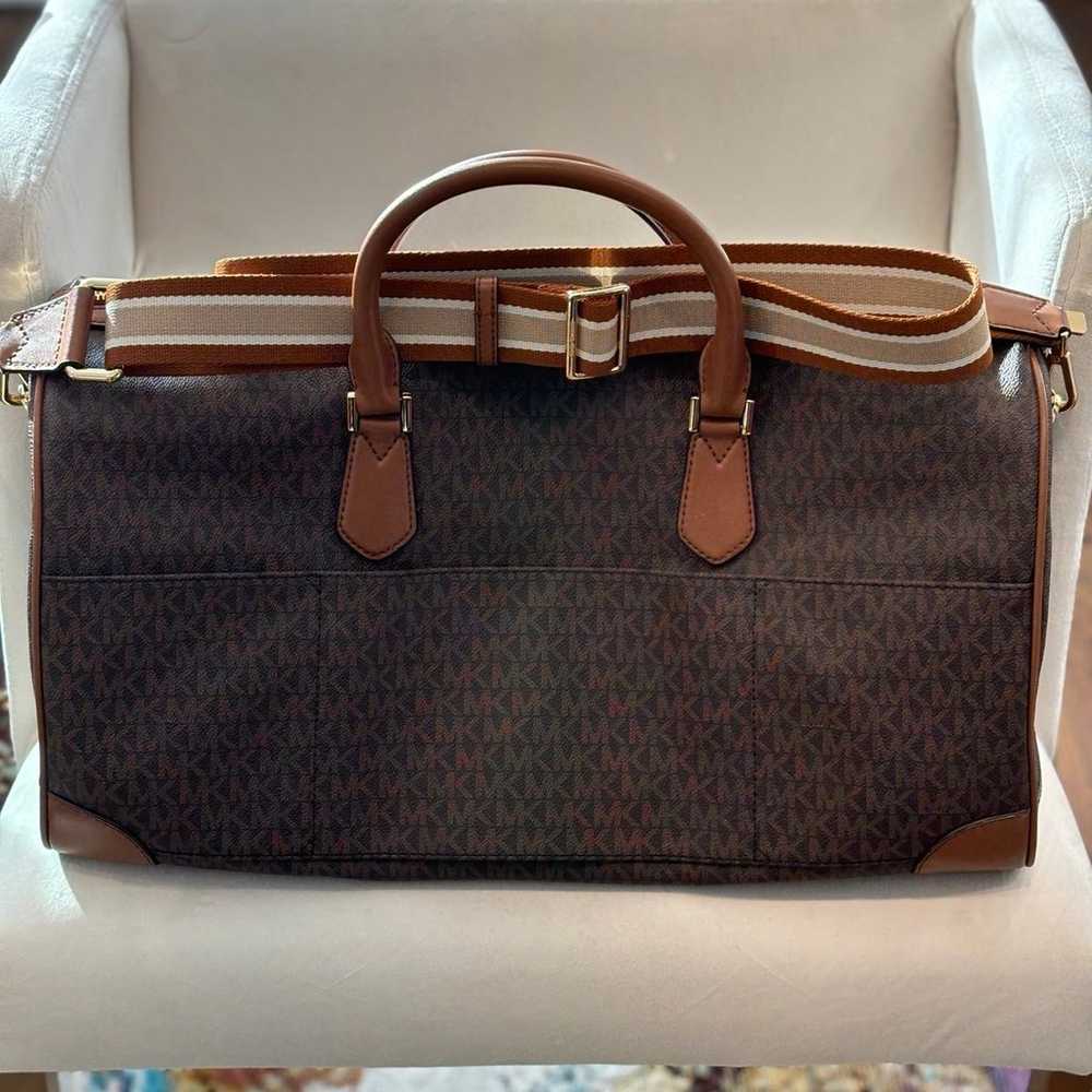 Michael Kors Duffle Jet Set Travel Pebbled Leather - image 4