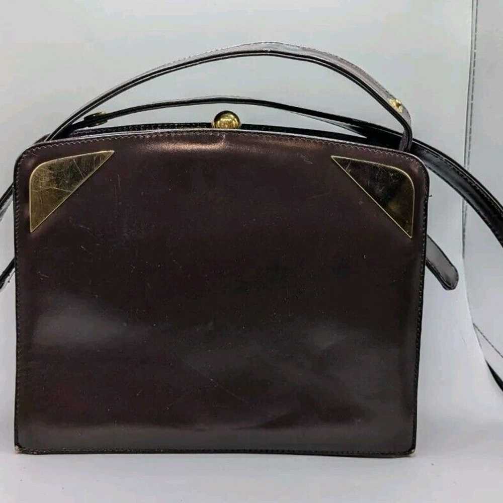 Vintage Dofan Handbag Purse Brown Leather Women’s… - image 1