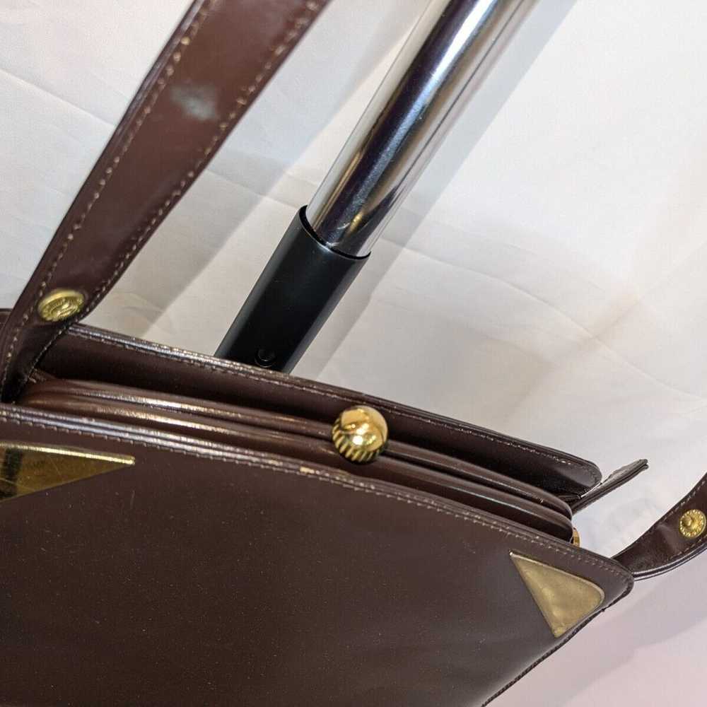 Vintage Dofan Handbag Purse Brown Leather Women’s… - image 9