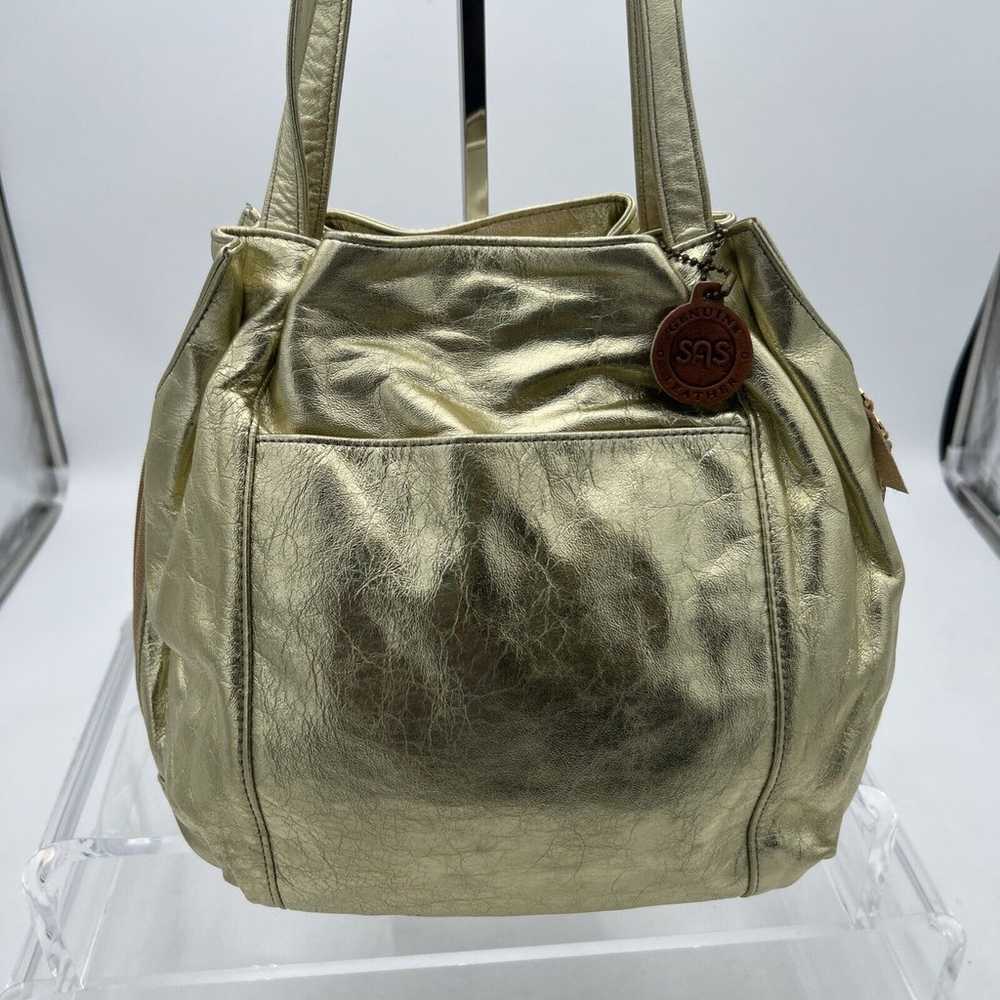 Vintage Sas Bag Womens Leather Shoulder Tote Purs… - image 3