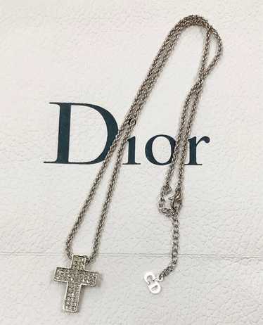 Christian dior necklace cross - Gem