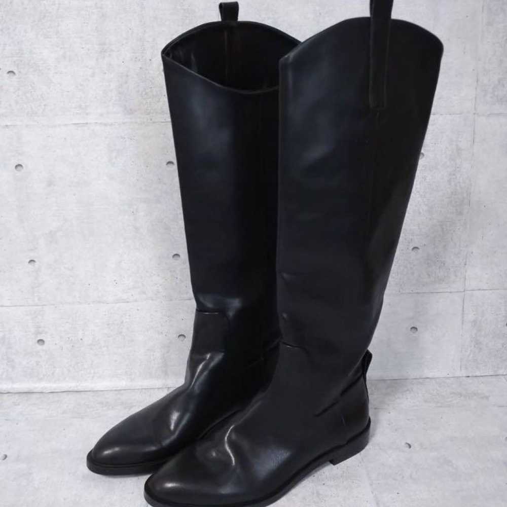 ZARA Boots Black Size 37 24cm Casual Women's - image 2