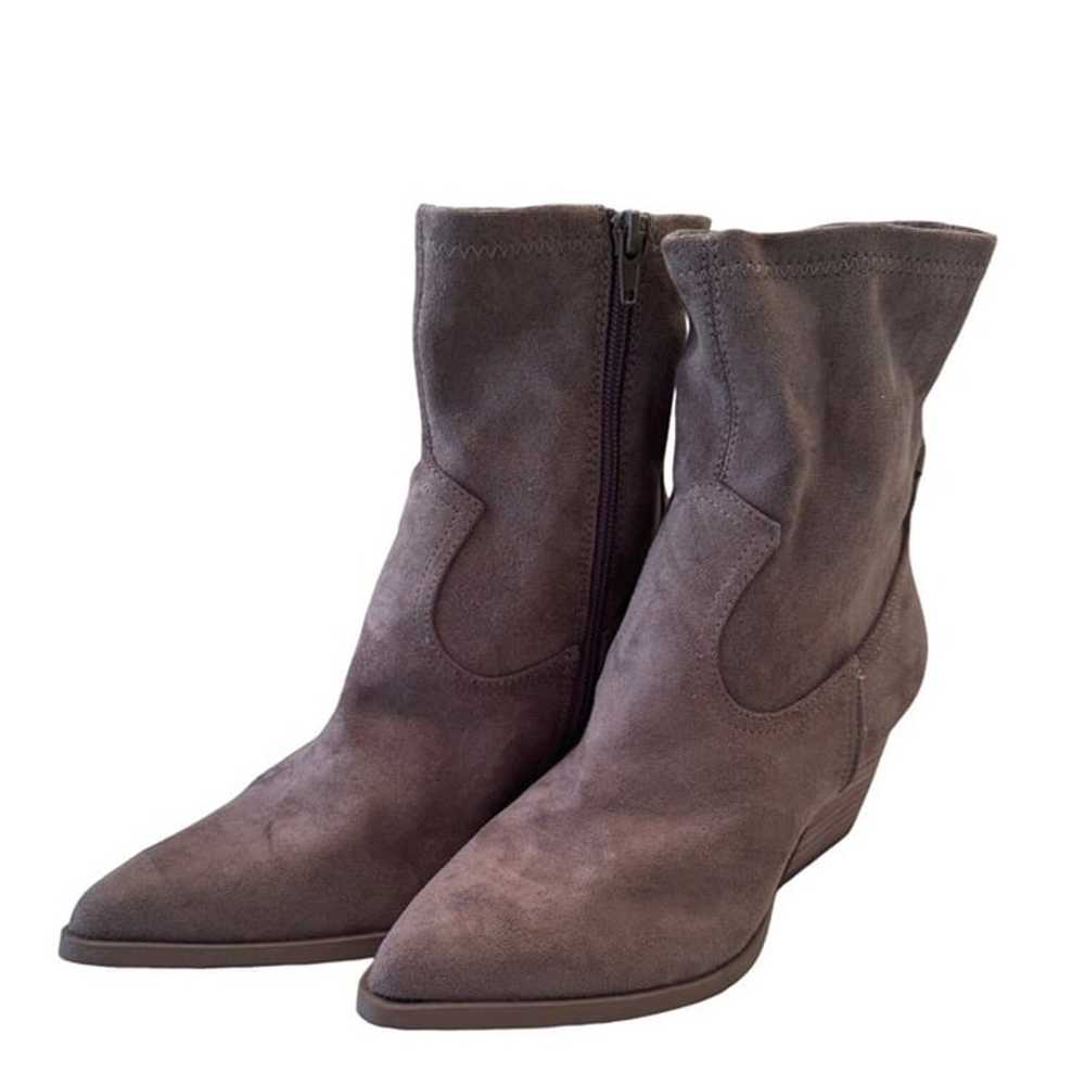 Dolce Vita Suede Kurt Bootie Size 8 Taupe Western… - image 1