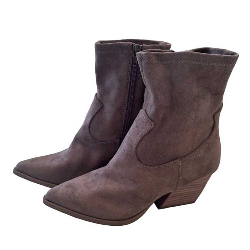 Dolce Vita Suede Kurt Bootie Size 8 Taupe Western… - image 9