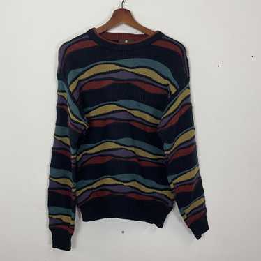 Aran Isles Knitwear × Coloured Cable Knit Sweater… - image 1