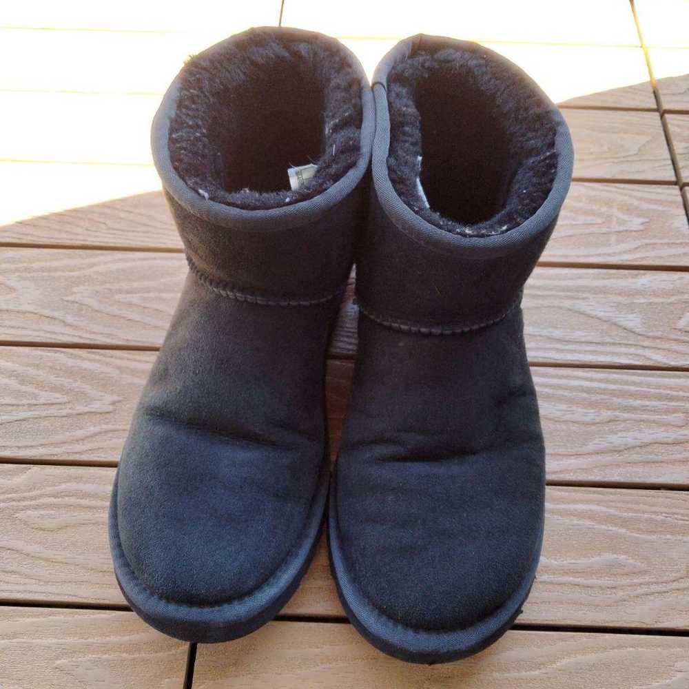 UGG sheepskin boots black 25cm US8 - image 2