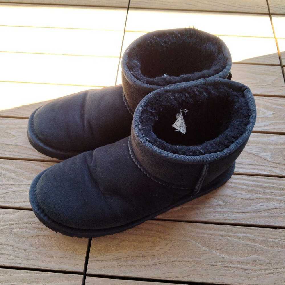 UGG sheepskin boots black 25cm US8 - image 3