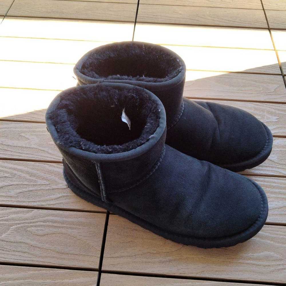 UGG sheepskin boots black 25cm US8 - image 4