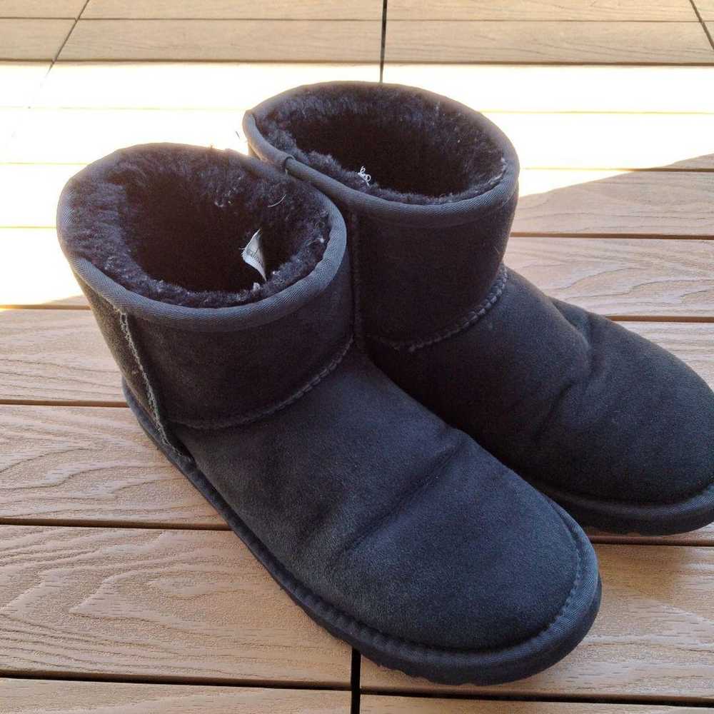 UGG sheepskin boots black 25cm US8 - image 9