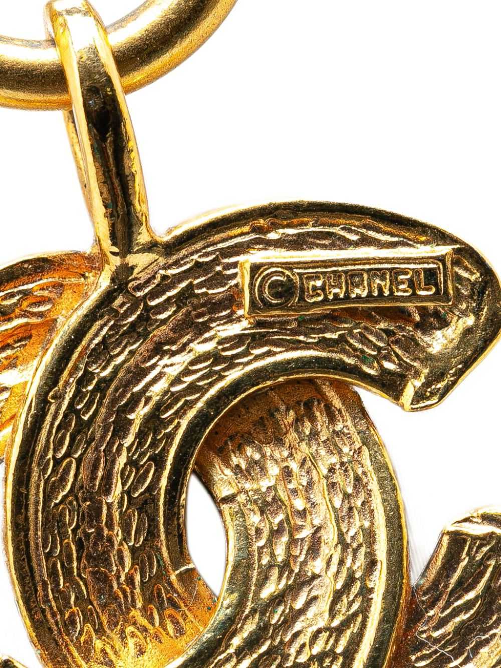 CHANEL Pre-Owned 1970-1980 Gold Plated Quilted CC… - image 4