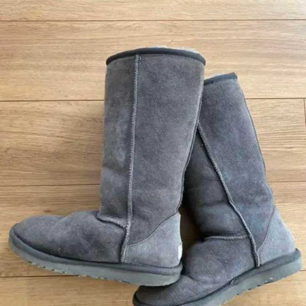 AGG UGG Mouton Boots Long Gray M - image 2