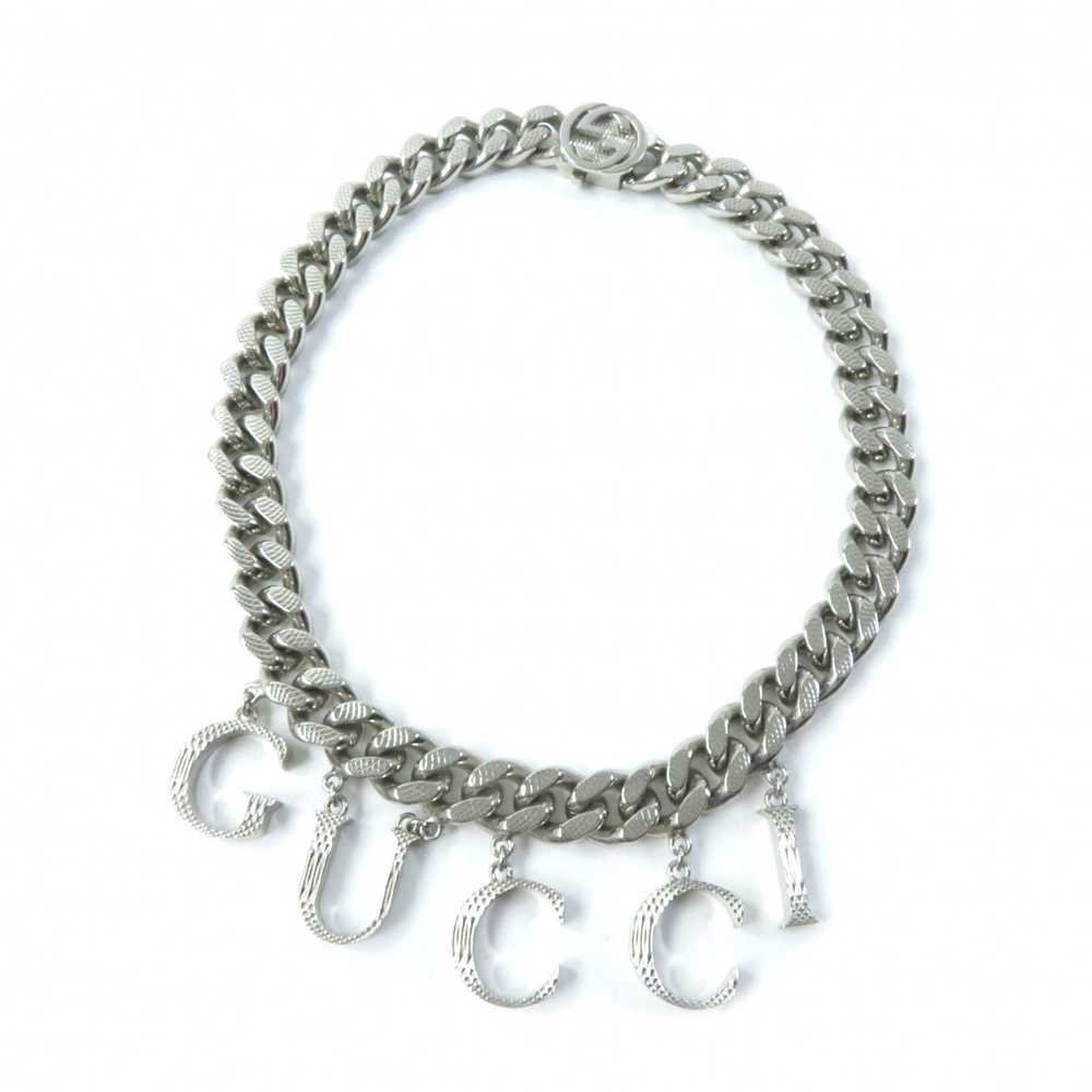 GUCCI Necklace 675769 Gold Plated Silver Interloc… - image 1