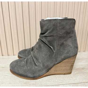 Diba Bailey Leather Suede Bootie Womens Sz 8.5M S… - image 1