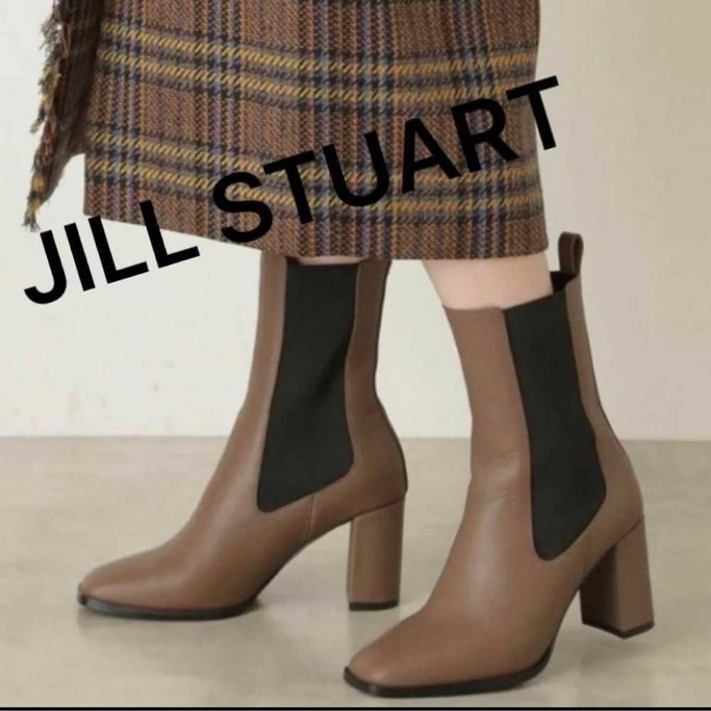 Jill Stuart Side Gore Boots 23.5 cm Brown Short B… - image 1