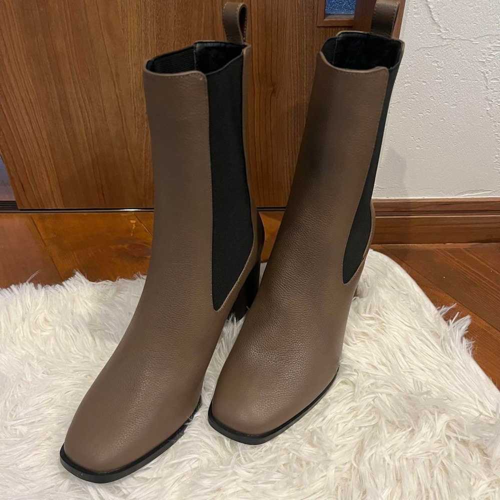 Jill Stuart Side Gore Boots 23.5 cm Brown Short B… - image 2