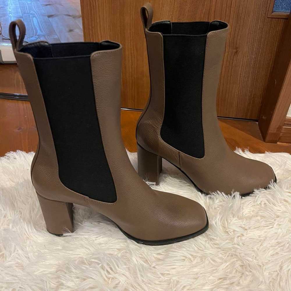 Jill Stuart Side Gore Boots 23.5 cm Brown Short B… - image 4