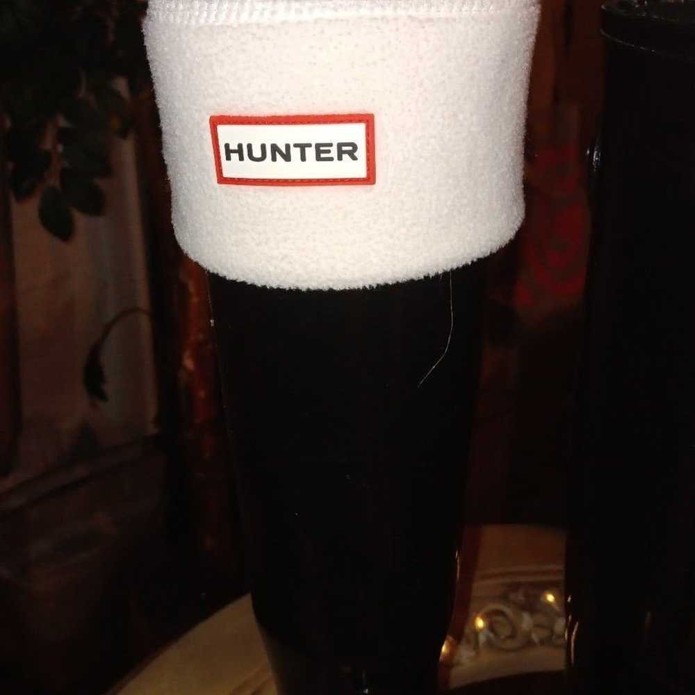 Hunter Huntress Wide Leg Rain Boots in Black - image 2