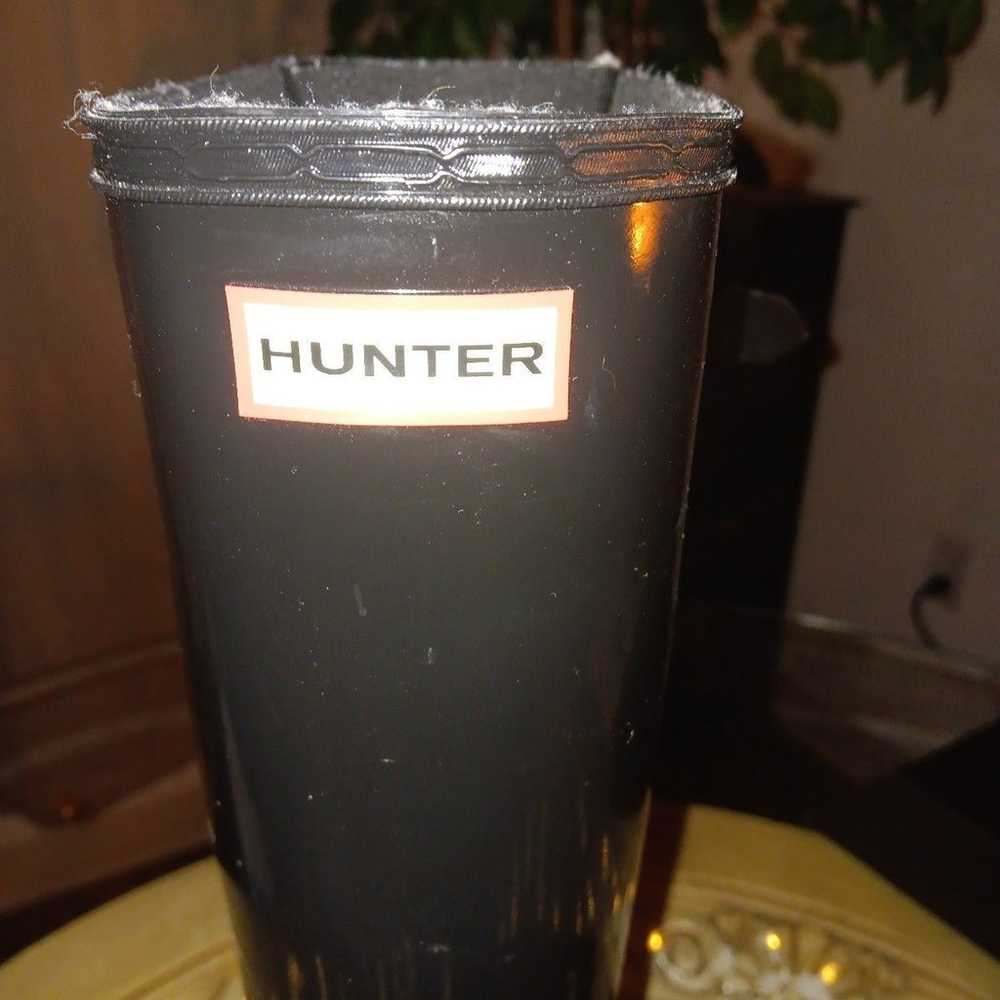 Hunter Huntress Wide Leg Rain Boots in Black - image 3