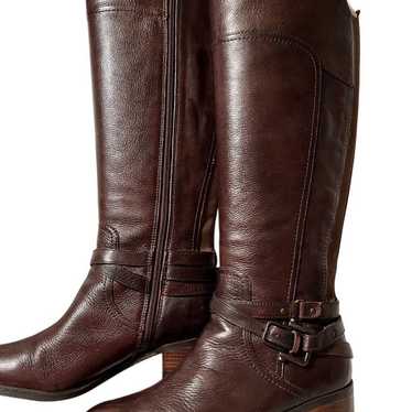 Marc Fisher Brown Leather Riding Boots